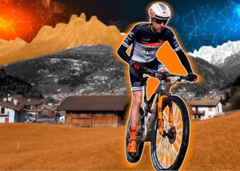 Sfida alle Dolomiti in Mountain bike