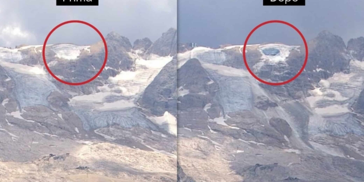 Marmolada: nel 2040 il ghiacciaio non ci sarà più