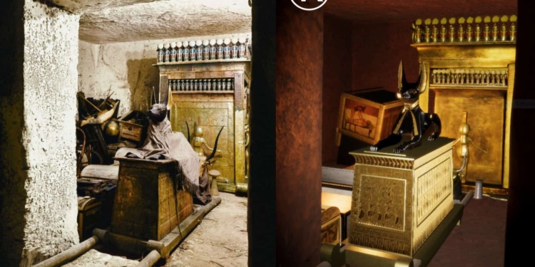 Tutankhamon come se fosse davanti
