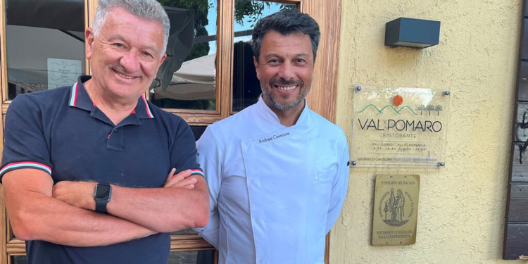 Andrea Cesarone e gli gnocchi di ricotta di rapa rossa