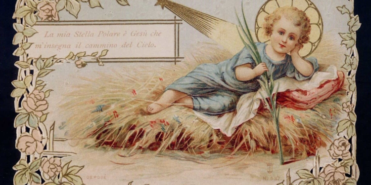 Il Natale nei santini d’epoca
