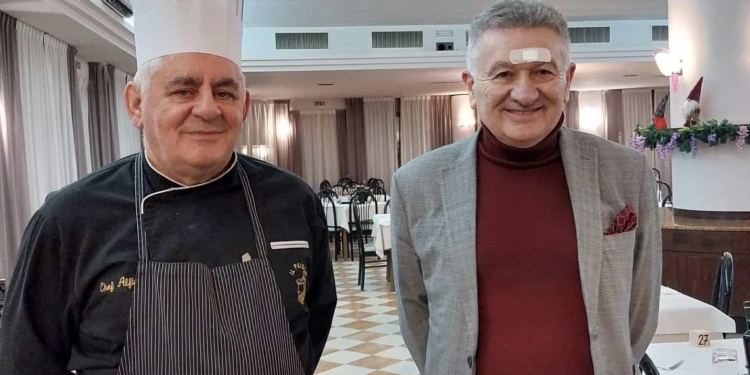 Alfiero Tramontan e le fettuccine alla Rosa di Castelfranco