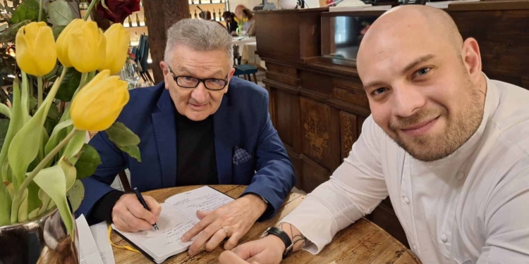 Alessio Cascino e il risotto Arlecchino