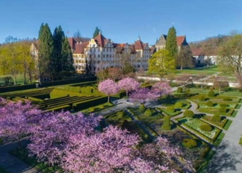 I giardini in fiore sul lago di Costanza