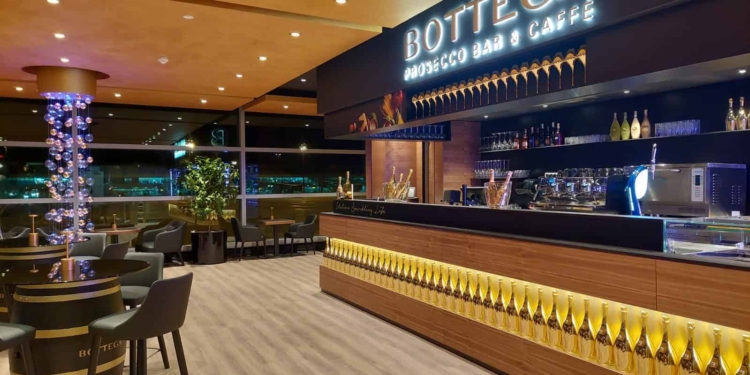 Aeroporto di Praga: Bottega apre un secondo Prosecco bar