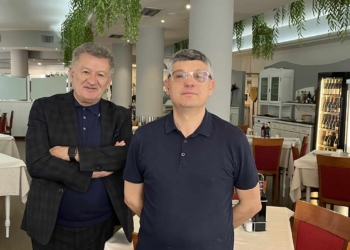 Claudio  Mozzato e il risotto al baccalà