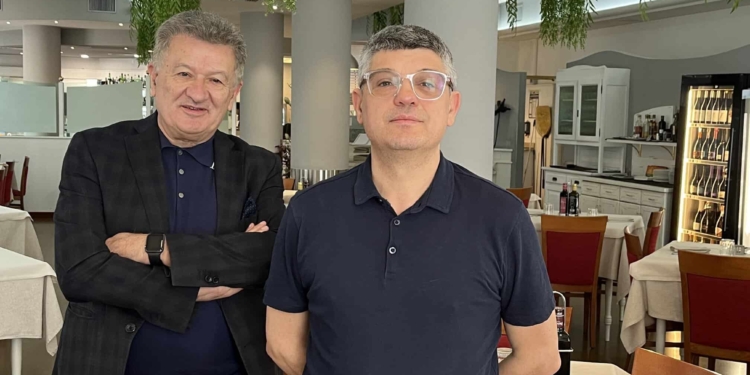 Claudio  Mozzato e il risotto al baccalà