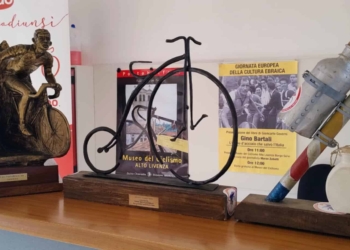 Maglie di campioni (anche olimpici) al museo del ciclismo di Portobuffolè