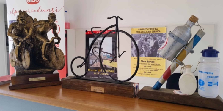 Maglie di campioni (anche olimpici) al museo del ciclismo di Portobuffolè