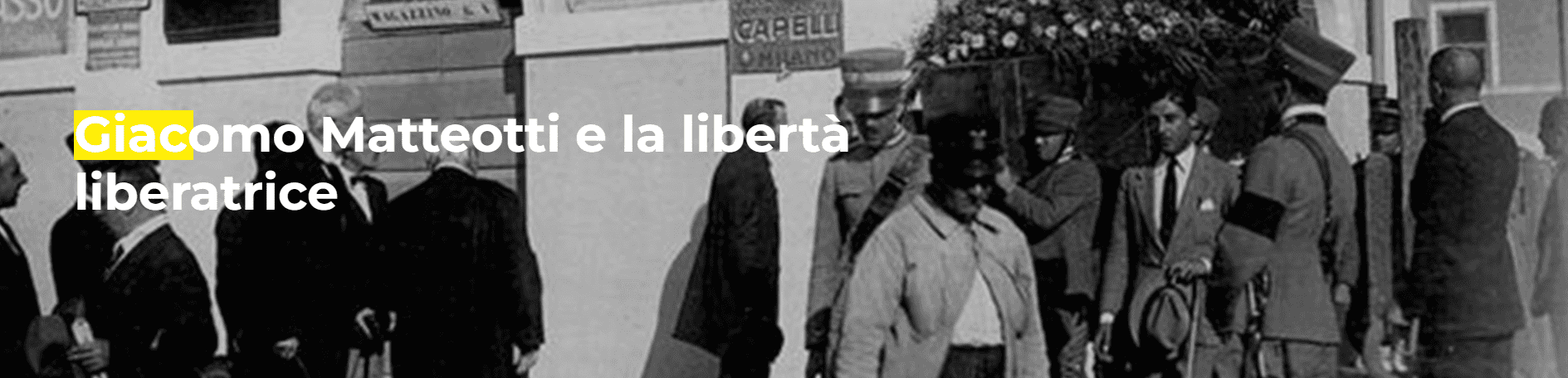 Matteotti eroe senza tempo: una mostra all’M9 di Mestre