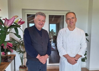 Luca Silvestri e il risotto al Cartizze Docg e pesto di rucola