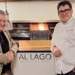 Marco Danelli (Al Lago) e le tagliatelle scampi, capesante e fiori di zucca