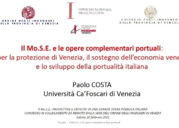 Paolo Costa e il porto off shore al largo di Venezia