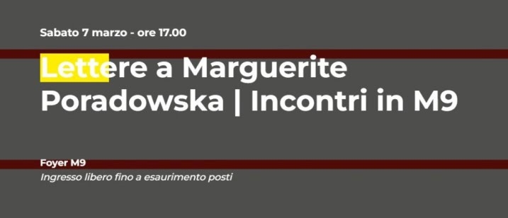 Sabato all’M9, Lettere a Marguerite Poradowska di Joseph Conrad