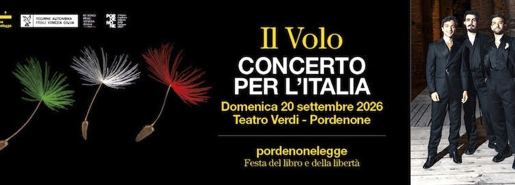 Il Volo protagonista a Pordenonelegge, alla presenza del Presidente Sergio Mattarella