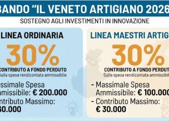 Per il Veneto artigiano 3 milioni di contributi a fondo perduto