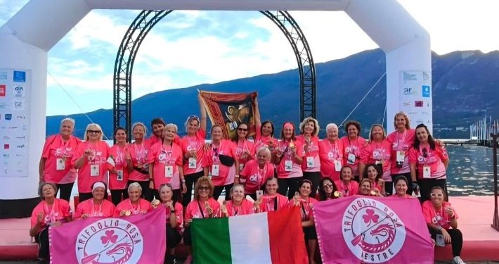 La straordinaria impresa delle Trifoglio Rosa Mestre, secondo miglior tempo su 156 equipaggi, al festival mondiale di dragon boat in Francia