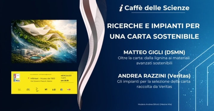 Dalla carta alla carta. Veritas ricicla il 97% del rifiuto raccolto e la ricerca a Ca’ Foscari punta anche al recupero della lignina