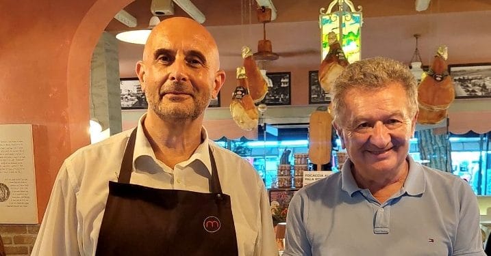 Sandro del ristorante “Da Moreno” di Jesolo e la “Teciada e subioti”